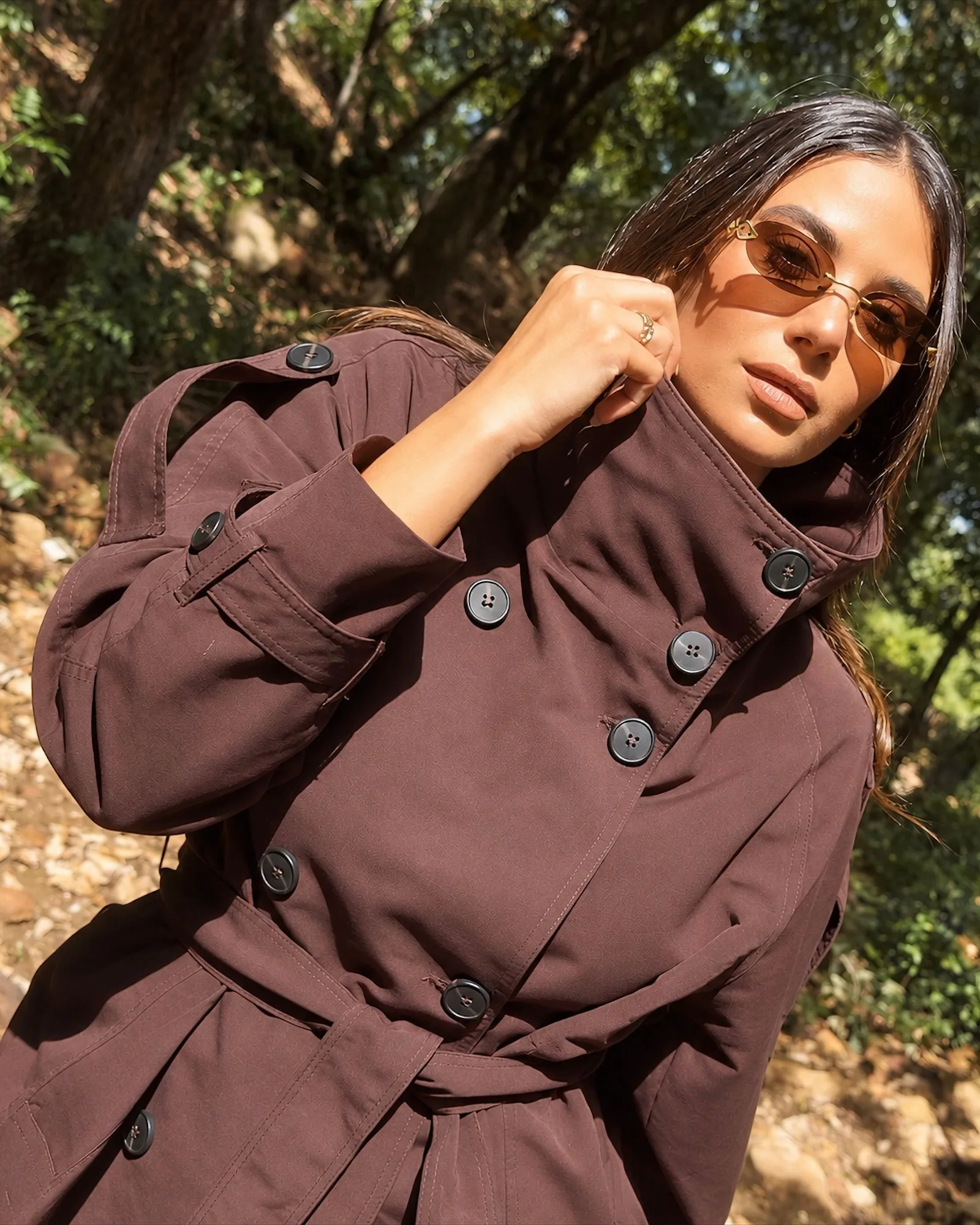 THE MOCHA BELTED TRENCH
