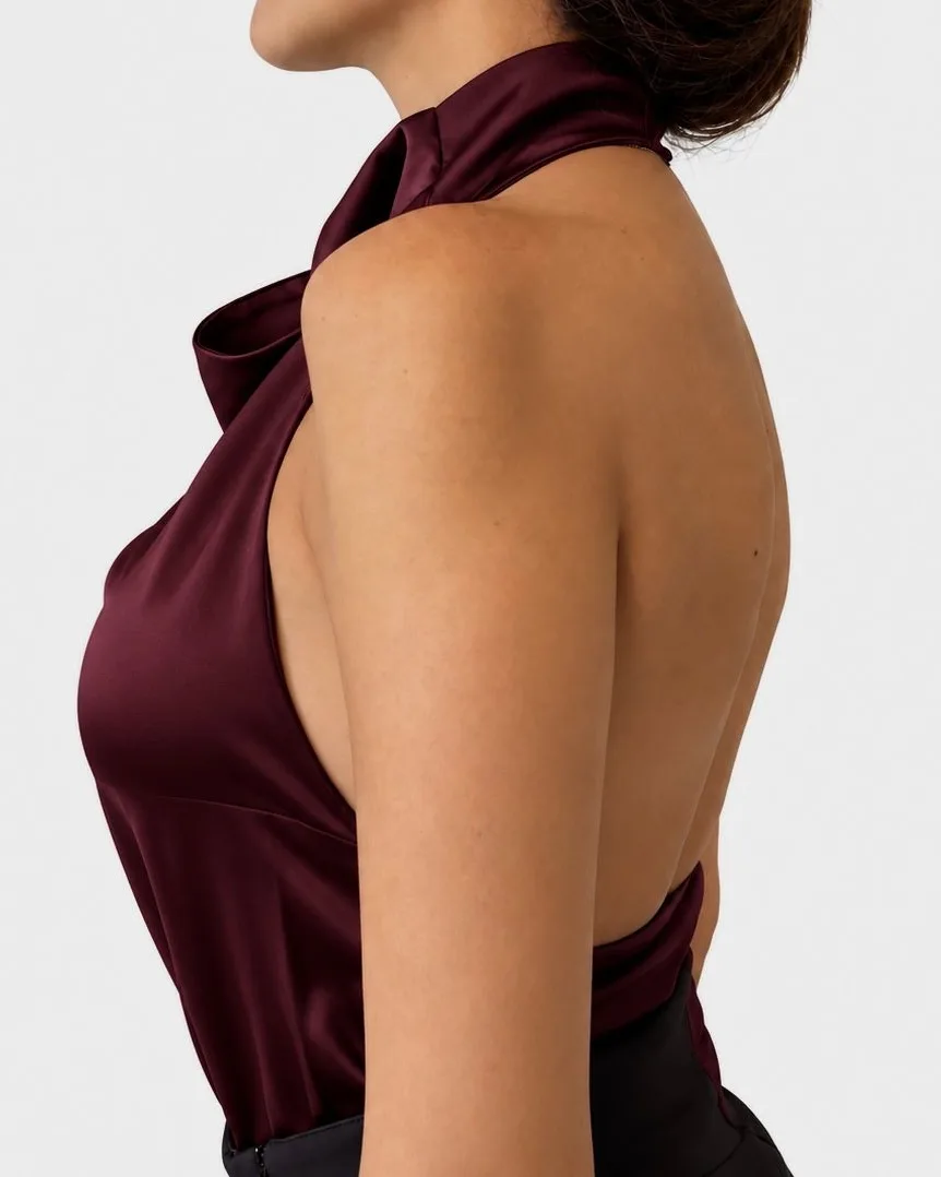 THE SILK NECK BURGUNDY